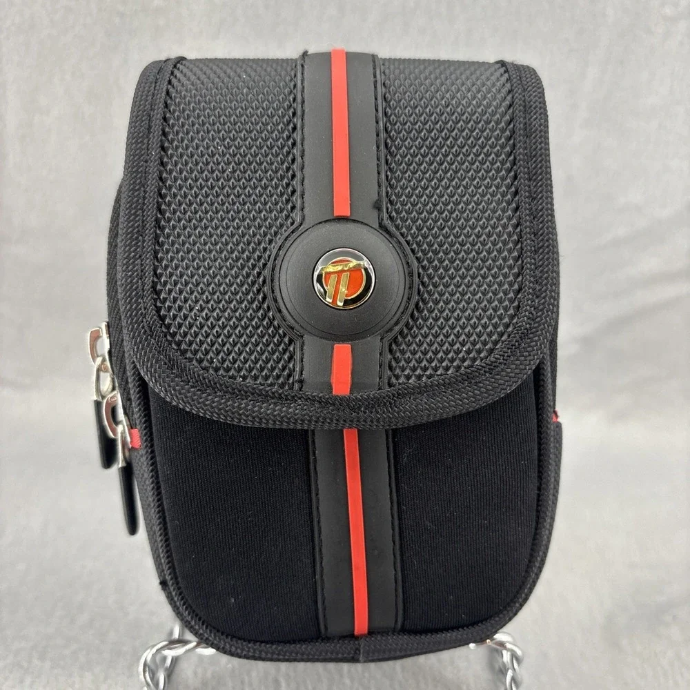 Targus Digital Camera‎ Accessory Case Black Nylon Compact Belt Loop Pockets EUC